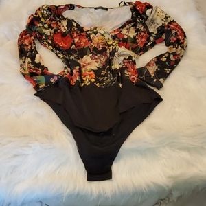 Zara Tops | Casual Leotard | Color: orange black